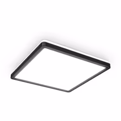 B.K.Licht Plafoniera LED con illuminazione indiretta, ultra piatta 2,8cm, LED integrati 18W, 2400Lm, luce bianca naturale 400 ...