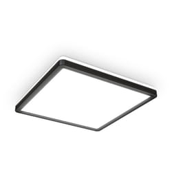 B.k.licht - Plafoniera led con illuminazione indiretta, ultra piatta 2,8cm, led integrati 18W, 2400Lm, luce bianca naturale 4000K, quadrata lato