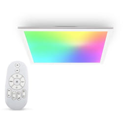 B.k.licht - Pannello led, luce calda neutra fredda e 7 colori rgb, Dimmerabile con Telecomando, cct Temperatura colore regolabile, Plafoniera