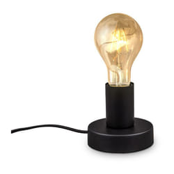 B.k.licht - Lampada da tavolo vintage, attacco per lampadina E27 non inclusa, interruttore sul cavo di alimentazione, diametro 10cm, abat-jour da