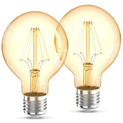 B.k.licht - Set di 2 G80 Edison lampadina d'epoca i E27 4W 2200K 320lm i bianco caldo i lampadina a led i lampadina a led i lampadina retrò i