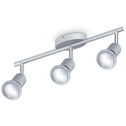 B.k.licht - i spot led a soffitto a 3 fiamme i 3x 5W illuminante GU10 i 3x 400lm i girevole i IP20 i 4000K bianco neutro i color titanio