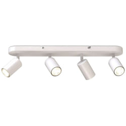 B.k.licht - i lampada spot a 4 fiamme i orientabile i girevole i GU10 i bianco opaco i senza lampadina