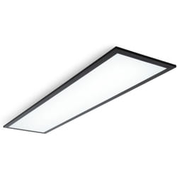 B.k.licht - Pannello led, 1 metro, luce bianca neutra 4.000K, 22W, 2.200Lm, plafoniera con cornice nera, 1000x250x65mm