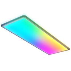 B.k.licht - i Lampada da soffitto led rgb i Pannello led ultra piatto i cambio colore i Lampada da soffitto rgbw dimmerabile i illuminazione
