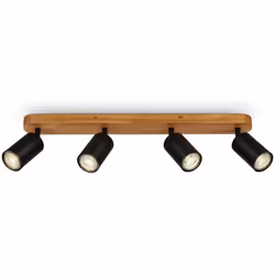 B.K.Licht I Faretto da soffitto a LED a 3 fiamme I 3x lampadina GU10 da 5W I 3x 400lm I ruotabile e orientabile I IP20 I 4000 ...