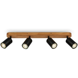 B.k.licht - Faretto da soffitto - 15W, 1200lm, led, orientabile, GU10, bianco neutro, color argento