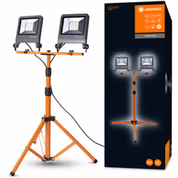 Worklight versatile a LED con cavalletto. Caratteristiche del prodotto: Disponibile con 1 o 2 teste di apparecchi. Angolo di ...