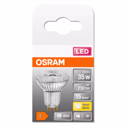 Osram STAR lampada LED Bianco caldo 2700 K 2,6 W GU10 F - Vista aggiuntiva 4