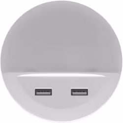 Luce notturna a tensione di rete con presa USB. Caratteristiche prodotto: Porta Micro USB con funzione di ricarica. Possibili ...