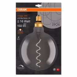 Osram Vintage 1906 lampada LED Luce comfort calda 1800 K 4 W E27 G - Vista aggiuntiva 7