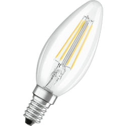 Lampada led dimmerabile Superstar con resa cromatica particolarmente elevata (CRI90), E14-base Ottica del filamento ,Bianco caldo (2700K), 470 Lm