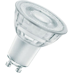 OSRAM Lampada LED dimmerabile Superstar con resa cromatica particolarmente elevata (CRI90), GU10-base vetro trasparente ,Bianco caldo (2700K), 350