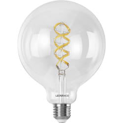 Ledvance - smart+ wifi LED-Lampe, Weißglas, 4,8W, 470lm, Kugel-Form mit 125mm Durchmesser & E27-Sockel, regulierbares Farb- & Weißlicht, dimmbar,