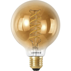 Ledvance - smart+ wifi LED-Lampe, Gold-Tönung, 8W, 650lm, Kugel-Form mit 80mm Durchmesser & E27-Sockel, regulierbares Weißlicht (2200-5000K),