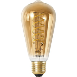 Ledvance - smart+ wifi LED-Lampe, Gold-Tönung, 8W, 650lm, Edison-Form mit 64mm Durchmesser & E27-Sockel, regulierbares Weißlicht (2200-5000K),