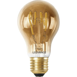 Ledvance - smart+ wifi LED-Lampe, Gold-Tönung, 6W, 470lm, klassische Glühlampenform mit E27-Sockel, regulierbares Weißlicht (2200-5000K), dimmbar,
