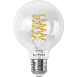 Ledvance - smart+ wifi LED-Lampe, Weißglas, 8W, 806lm, Kugel-Form mit 80mm Durchmesser & E27-Sockel, regulierbares Weißlicht (2700-6500K), dimmbar,