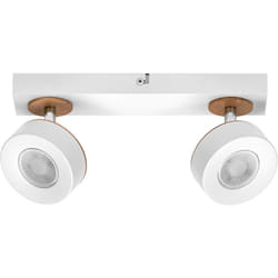 Ledvance - decor spot pluto 9.6W, 615lm, bianco, faretto, teste orientabili, utilizzo versatile, faretto per interni, luce calda, ottica di alta