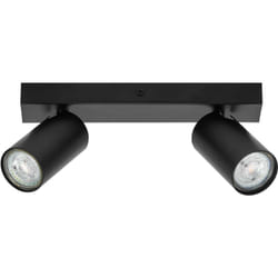 Ledvance - led spot octagon 2 x 3,4W, GU10, 460lm, nero, temperatura colore 2.700K, luce calda, lampada led intercambiabile, ideale per interni, cri