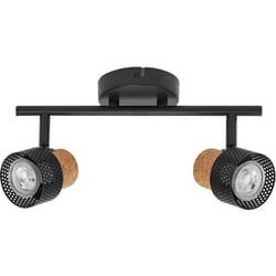 Ledvance - decor spot cork 2 x 3,4W, 460lm, nero, faretto, teste orientabili, utilizzo versatile, faretto per interni, led sostituibili, luce calda,