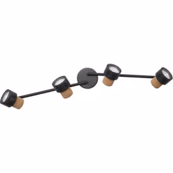 Plafoniera da soffitto realizzata in diversi materiali con faretti GU10 flessibili e dimmerabili. Caratteristiche del prodott ...