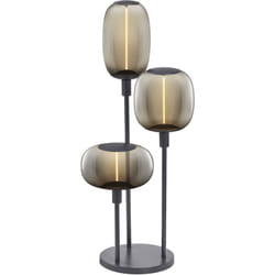 Ledvance - decor stick floor: Lampada da terra, 3 x E27, grigio scuro, acciaio inossidabile, scenari luminosi personalizzati, interruttore a pedale,