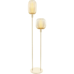 Ledvance - decor stick floor: Lampada da terra, 2 x E27, beige, acciaio inossidabile, scenari luminosi personalizzati, interruttore a pedale, design