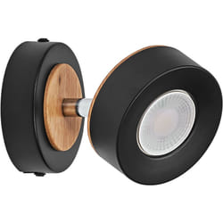 Ledvance - decor spot pluto 4.8W, 300lm, nero, faretto, teste orientabili, utilizzo versatile, faretto per interni, luce calda, ottica di alta