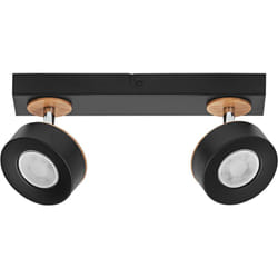 Ledvance - decor spot pluto 9.6W, 615lm, nero, faretto, teste orientabili, utilizzo versatile, faretto per interni, luce calda, ottica di alta