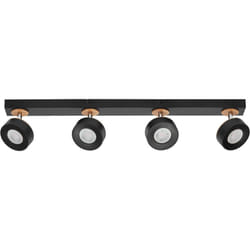LEDVANCE DECOR SPOT PLUTO 19,2W, 1.250lm, nero, faretto, teste orientabili, utilizzo versatile, faretto per interni, luce calda, ottica di alta