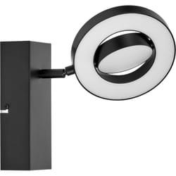 Decor spot saturn 11W, 215lm, nero, faretto, teste orientabili, utilizzo versatile, faretto per interni, regolazione della temperatura del colore a 3