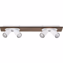 Plafoniera da soffitto realizzata in diversi materiali con faretti GU10 flessibili e dimmerabili. Caratteristiche del prodott ...