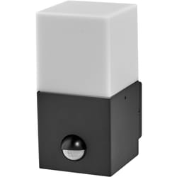 Ledvance - endura classic figo sq w sen Lampada da parete per esterni, grigio scuro, alluminio, installazione semplice e veloce, IP44, illuminazione