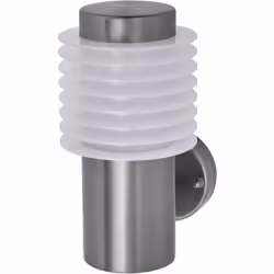 Lampade da parete con corpo in acciaio inox, diffusore opaco e sensore opzionale. Caratteristiche del prodotto: opzioni di ri ...