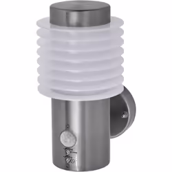 Lampade da parete con corpo in acciaio inox, diffusore opaco e sensore opzionale. Caratteristiche del prodotto: opzioni di ri ...