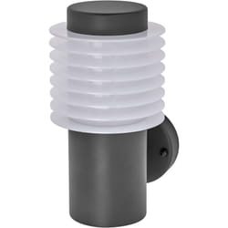 Ledvance - endura style rondo wall Lampada da parete per esterno, 9W, 700lm, grigio scuro, IP44, 3000K, luce bianca calda.