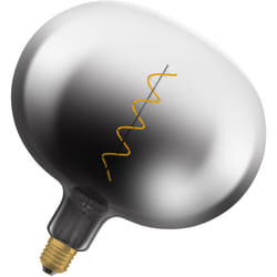 Lampadina led Vintage 1906 Big Globe, luce bianca calda, 4,5W, 150lm, attacco E27, design fumé, 220 mm, cri 80, 1800K. - Osram