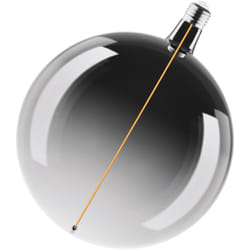 Vintage 1906 Big Globe è una lampada decorativa dimmerabile con tecnologia magnetica a filamento led. Offre 4,8 W,1800K, attacco E27, vetro fumé,