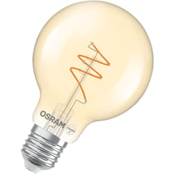 Vintage 1906 Globe è una lampada led dimmerabile di colore bianco caldo a forma di sfera con un filamento a spirale. Offre 4,9 w per 470 lm, attacco