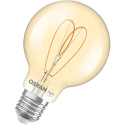 Vintage 1906 Globe è una dimmerabile di colore bianco caldo dalla classica forma sferica con filamento. Offre 4,9 w per 470 lm, attacco E27, vetro
