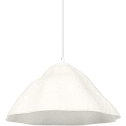 Ledvance - luce a sospensione Decor Lotus Leaf, col. bianco, in metallo e cartapesta, E27, diametro 396 mm, paralume in materiale riciclato, lampada