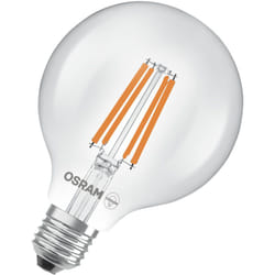 Nella classica forma Edison, con filamento led decorativo, classe di efficienza energetica a, E27, 5 w, 1055 lm, 4000 k, bianco freddo. luce
