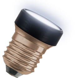 Led Star Flat da 3,5 w (come 28 w), 300 lm/4000 k, bianco freddo 840, satinato, plastica nera, con filettatura E27, non dimmerabile, diametro 35 mm.