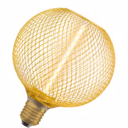 Lampada a filamento di paglia con alloggiamento in metallo. Caratteristiche del prodotto: La lampada integrata dal design str ...