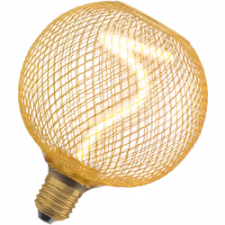 Lampada a filamento a spirale con alloggiamento in metallo. Caratteristiche del prodotto: La lampada integrata presenta un de ...
