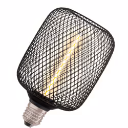 Lampada a filamento di paglia con alloggiamento in metallo. Caratteristiche del prodotto: La lampada integrata dal design str ...
