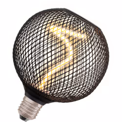 Lampada a filamento a spirale con alloggiamento in metallo. Caratteristiche del prodotto: La lampada integrata presenta un de ...