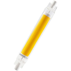 Led Slim Line multicolour led lamp with R7s retrofit base, 8 w / 806 lm, clear, warm white light with 2,700 k, non-dimmable, IP20, lead-free glass,