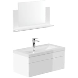 Home Deluxe - Set completo di mobili da bagno wangerooge big Made in Germany Colore: bianco, taglia: m